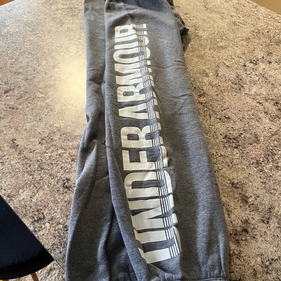 Under Armour Charcoal Joggers with White Logo - Picture 1 of 2